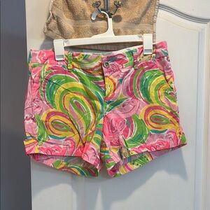 Lilly Pulitzer Pink and Green Women's Shorts